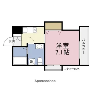 ブルービー玉造【3階】の間取り