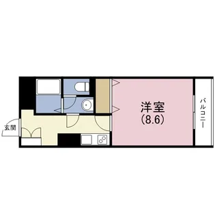 メゾン・ド・ヴィレ大阪城公園前【8階】の間取り