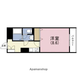 メゾン・ド・ヴィレ大阪城公園前【17階】の間取り