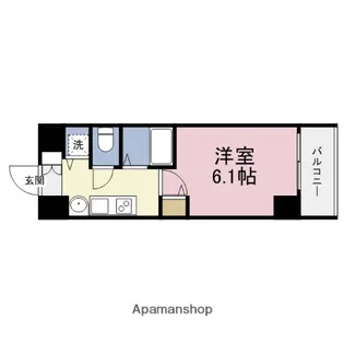 プレサンス大阪城公園パークプレイス【4階】の間取り