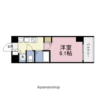 プレサンス大阪城公園パークプレイス【2階】の間取り