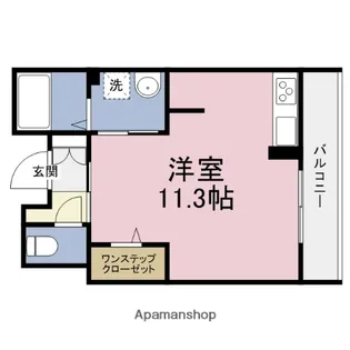 ソルプレーザ玉造【1階】の間取り