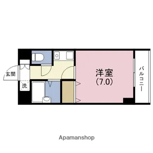 グランデージ今里【7階】の間取り