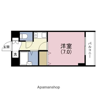 グランデージ今里【7階】の間取り