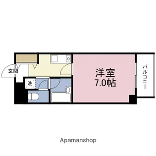 パライッソタマツ【3階】の間取り