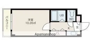 メゾンイシケン【3階】の間取り