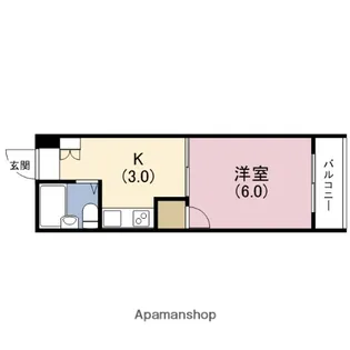 マンション葵【3階】の間取り