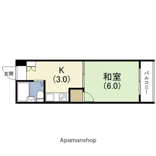 マンション葵【2階】の間取り