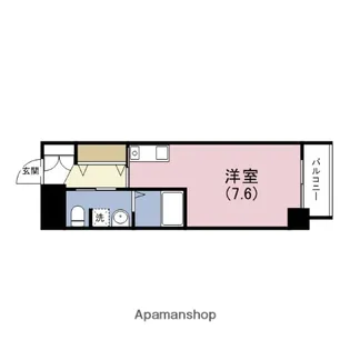 FUEGENKI玉造【6階】の間取り