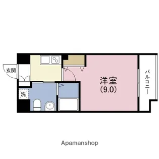 レジディア谷町【14階】の間取り