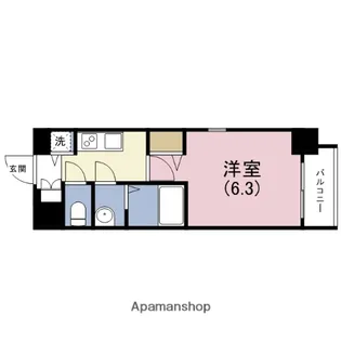 プレサンス大阪城公園ネクサス【11階】の間取り