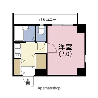 舟橋青山ビル【6階】の間取り