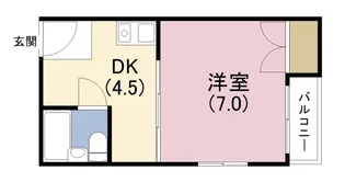 メビウス上本町西レジデンス【1階】の間取り