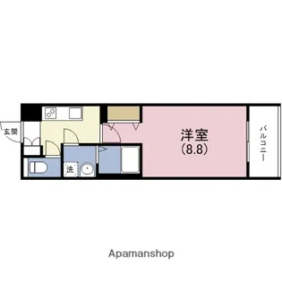 ファーストレジデンス玉造(B)【8階】の間取り