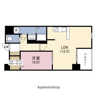 セレッソコート上本町EAST【7階】の間取り