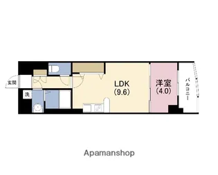 セレッソコート上本町EAST【3階】の間取り