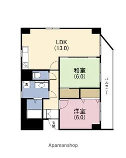 AT HOME【6階】の間取り