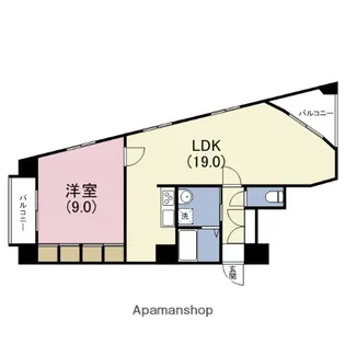 1LDKの間取り画像