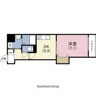 プレ上本町【7階】の間取り