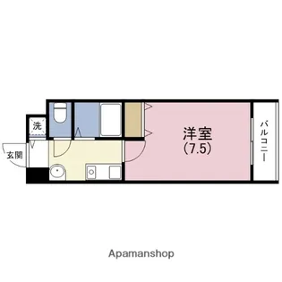 ルフォン今里【5階】の間取り