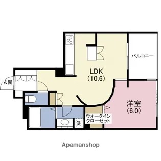 エスティメゾン上町台【3階】の間取り