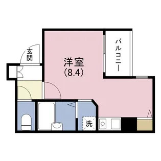 クレール上本町【8階】の間取り