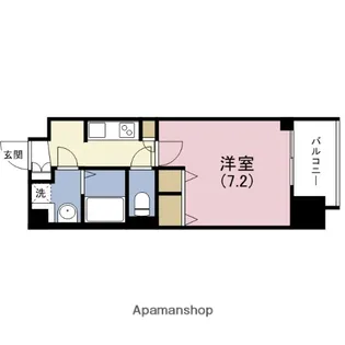 アーバネックス谷町Ⅱ【2階】の間取り