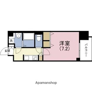 アーバネックス谷町Ⅱ【8階】の間取り
