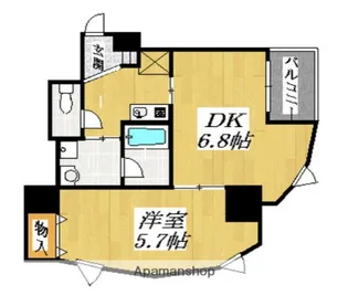 ナニワランド上本町【4階】の間取り