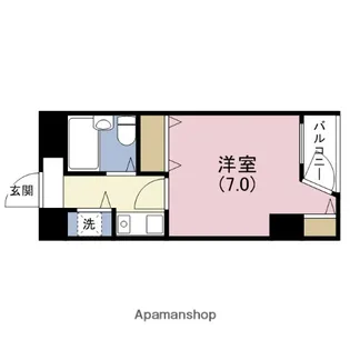 ノアーズアーク桃谷駅前【4階】の間取り