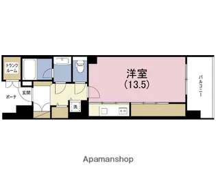 ロイヤルパークス桃坂【12階】の間取り