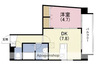 オルフェア上本町Ⅶ番館【3階】の間取り