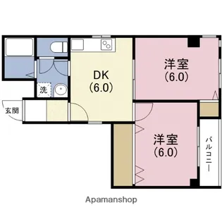メゾン南海【6階】の間取り