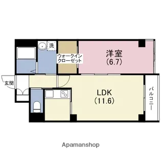 シュエットメゾン【1階】の間取り