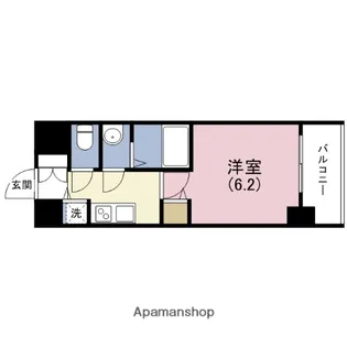 プレサンス玉造駅前ルージュ【9階】の間取り