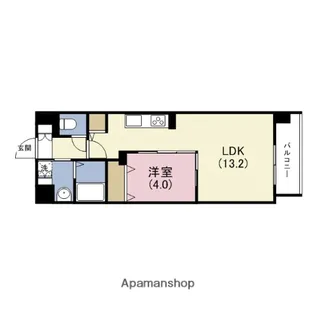ラ・フェスタ真田山【3階】の間取り