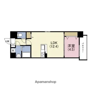 ラ・フェスタ真田山【3階】の間取り