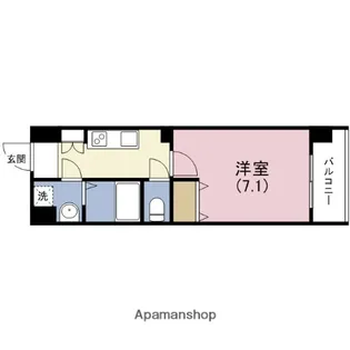 チェリーブロッサム真田山【5階】の間取り