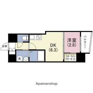 セレニテ夕陽丘EST【10階】の間取り