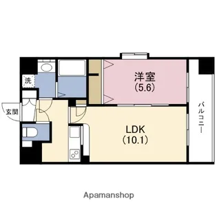 アーバネックス谷町【3階】の間取り
