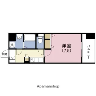 アーバネックス谷町【11階】の間取り