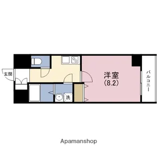 ピアグレース上本町【14階】の間取り