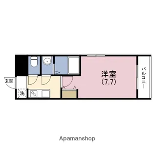 インプルーブ四天王寺【3階】の間取り