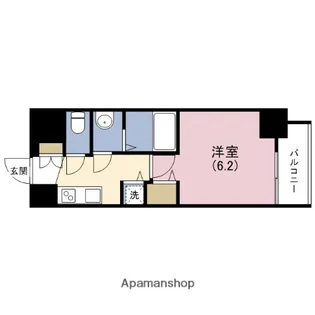 レオンコンフォート上本町カレント(B)【7階】の間取り