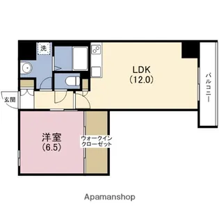 レジディア堺筋本町【10階】の間取り