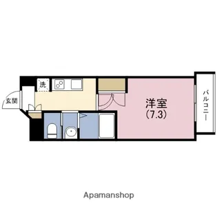 エスカーサ大阪城東【7階】の間取り
