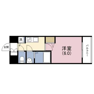 プレサンス松屋町ファステ【4階】の間取り