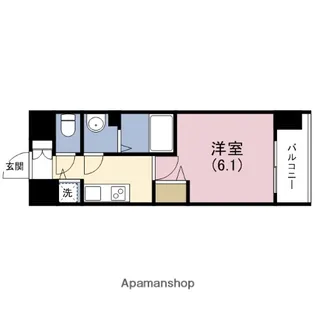 プレサンス松屋町ファステ【12階】の間取り