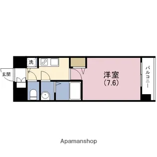 プレサンス松屋町駅前デュオ【10階】の間取り