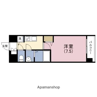 プレサンス松屋町駅前デュオ【12階】の間取り